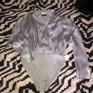 Silver bodysuit
